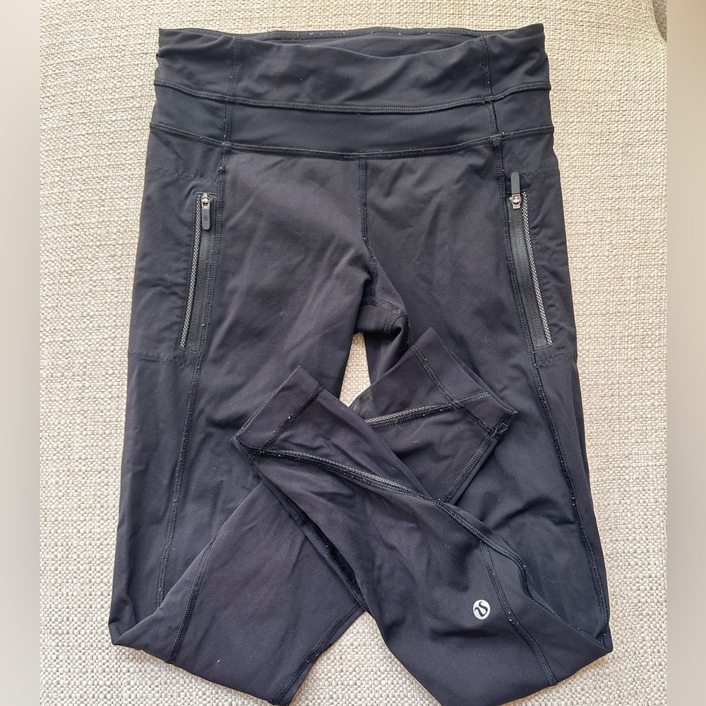 Lululemon leggings with zip pockets